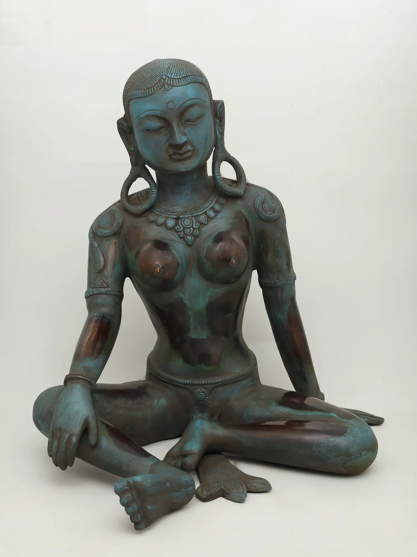 Brassaura® Brass Goddess Parvati Statue | Height 18.5 Inches & Weight 15.19 kg