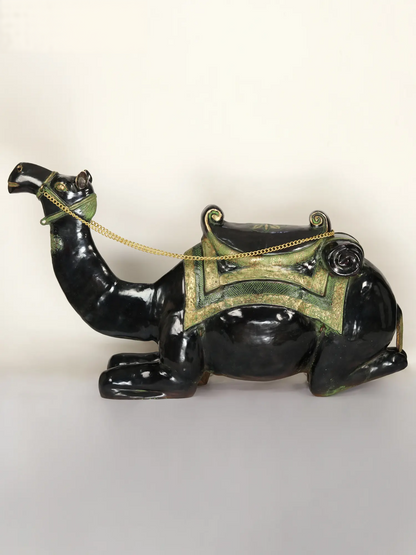 Brassaura® Large Decorative Brass Camel Sculpture | Pure Brass | Height 37 Inches & Weight 123.55 kgs