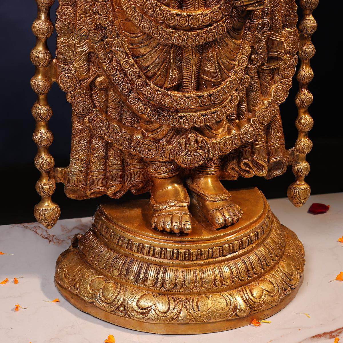 Brassaura® Brass Tirupati Balaji Idol | Height 39 Inches & Weight 37 kg