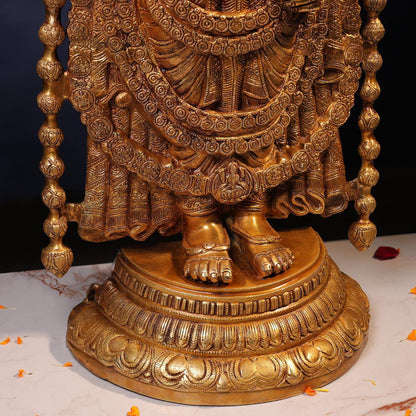 Brassaura® Brass Tirupati Balaji Idol | Height 39 Inches & Weight 37 kg