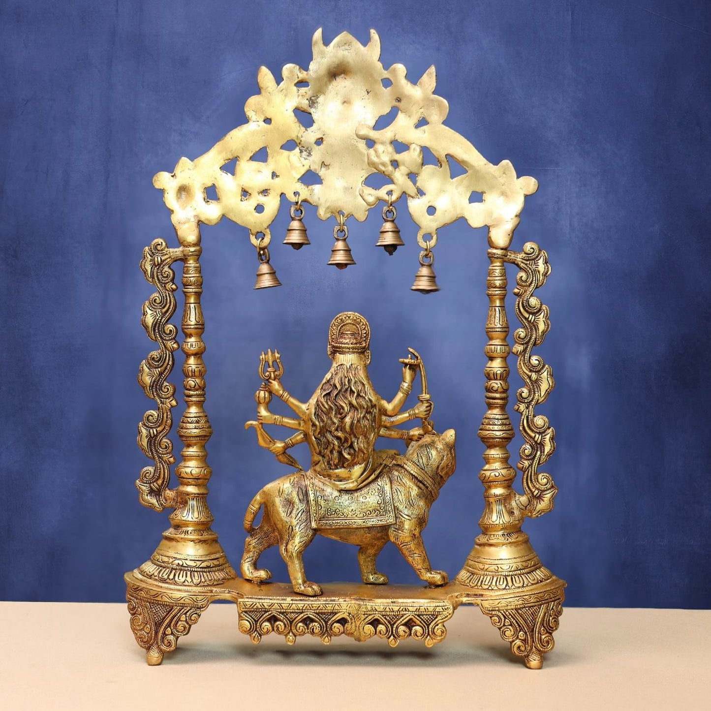 BRASS DURGA IDOL HEIGHT 25 INCHES