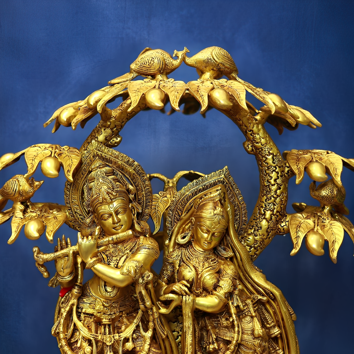 Brassaura® Brass Radha Krishna Statue | Height 29 Inches & Weight 53 kg