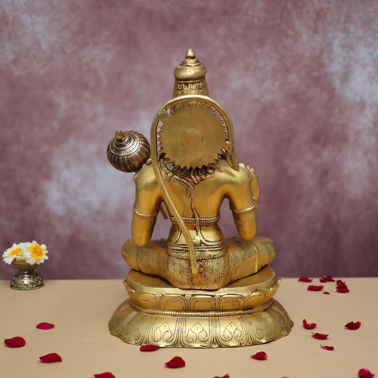 BEAUTIFUL BRASS HANUMAN IDOL 16 INCHES
