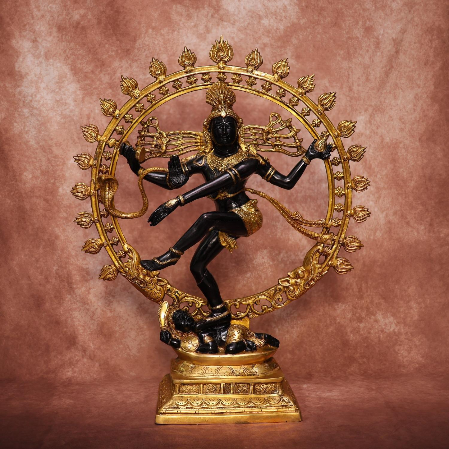 BRASS BLACK COLOUR NATARAJA IDOL 32.5 INCHES