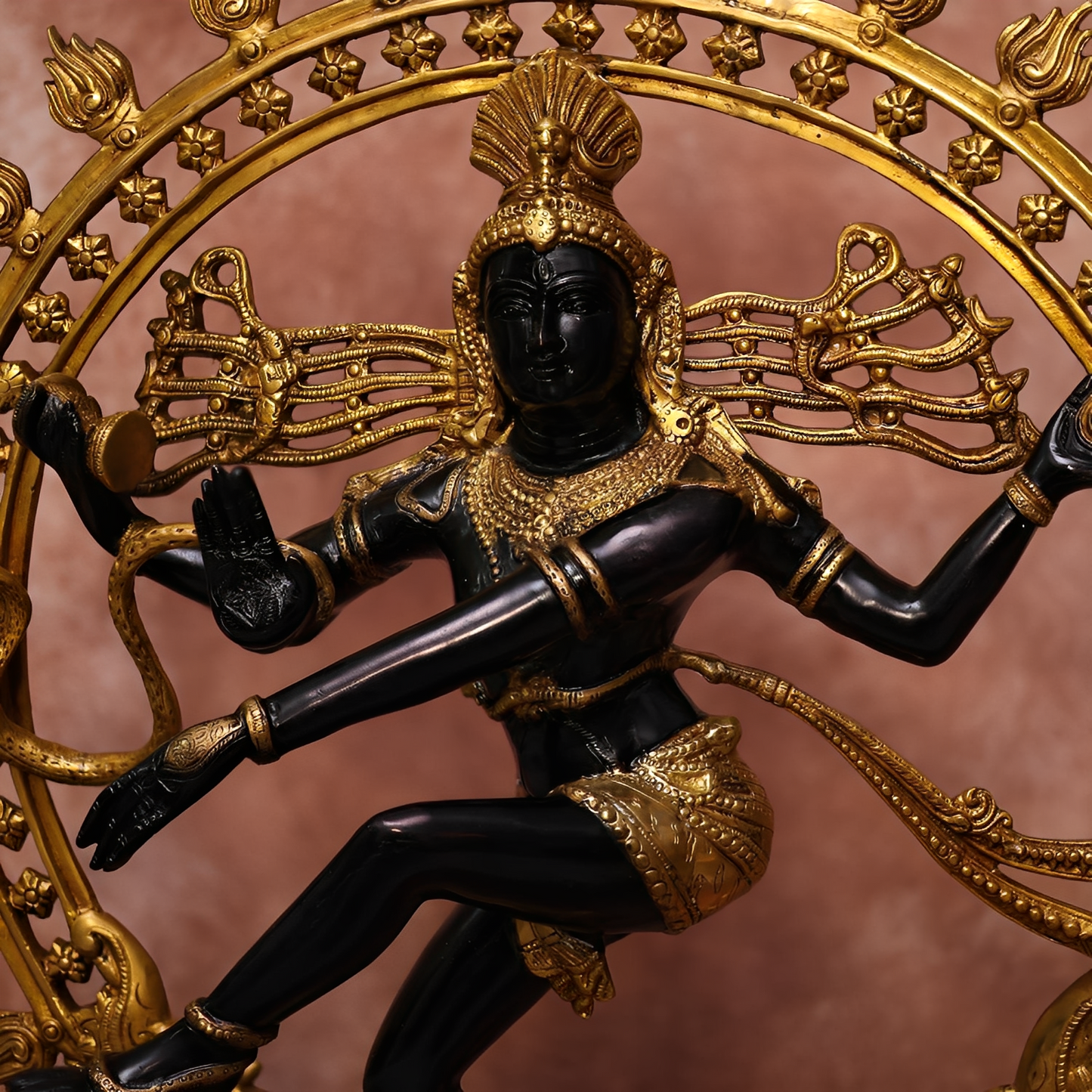 BRASS BLACK COLOUR NATARAJA IDOL 32.5 INCHES
