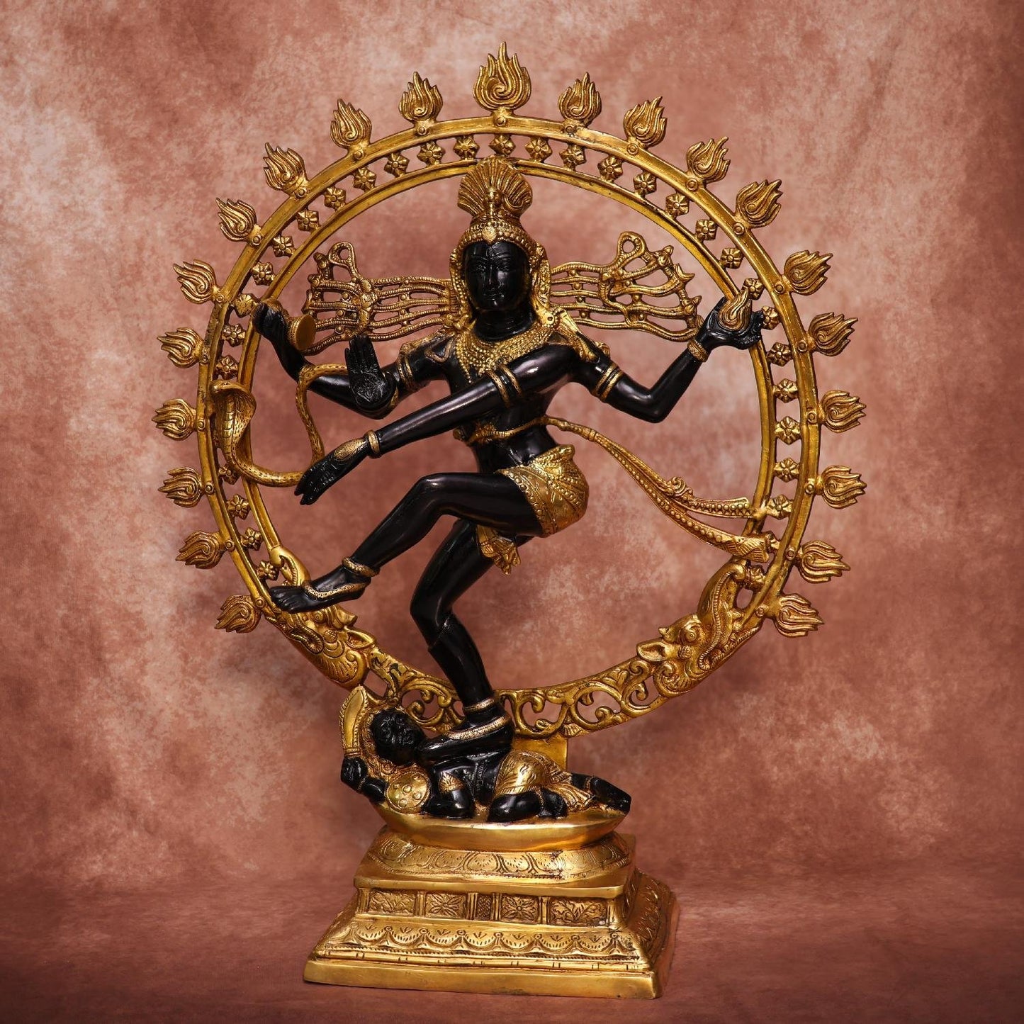 BRASS BLACK COLOUR NATARAJA IDOL 32.5 INCHES
