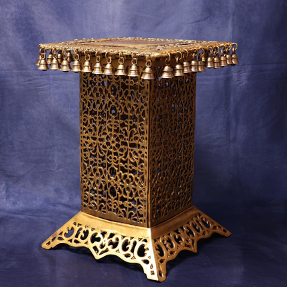 BRASS STOOL 20.5 INCHES HEIGHT FOR HOME DECOR AND USE