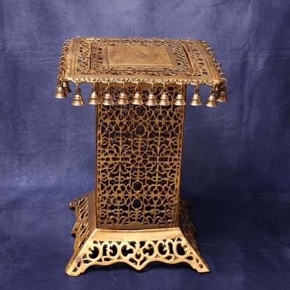 BRASS STOOL 20.5 INCHES HEIGHT FOR HOME DECOR AND USE