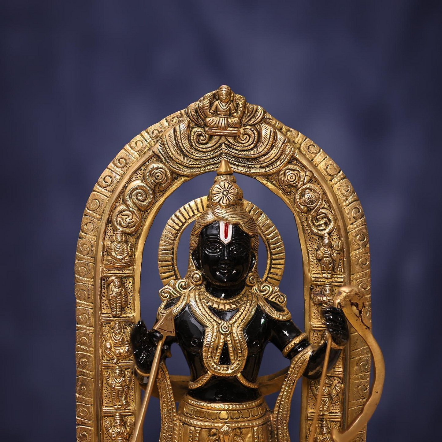 BRASS BLACK COLOUR RAM LALA IDOL 18 INCHES