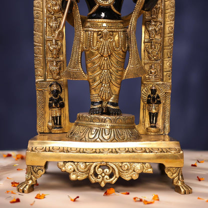 BRASS BLACK COLOUR RAM LALA IDOL 18 INCHES