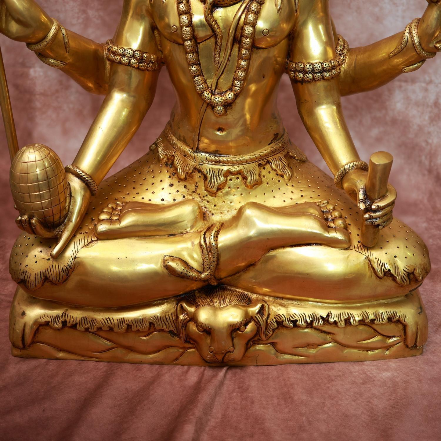 BRASS MAHAMRUTUNJAY IDOL 31 INCH POWERFUL AND BEAUTIFUL DECORATIVE STATUE
