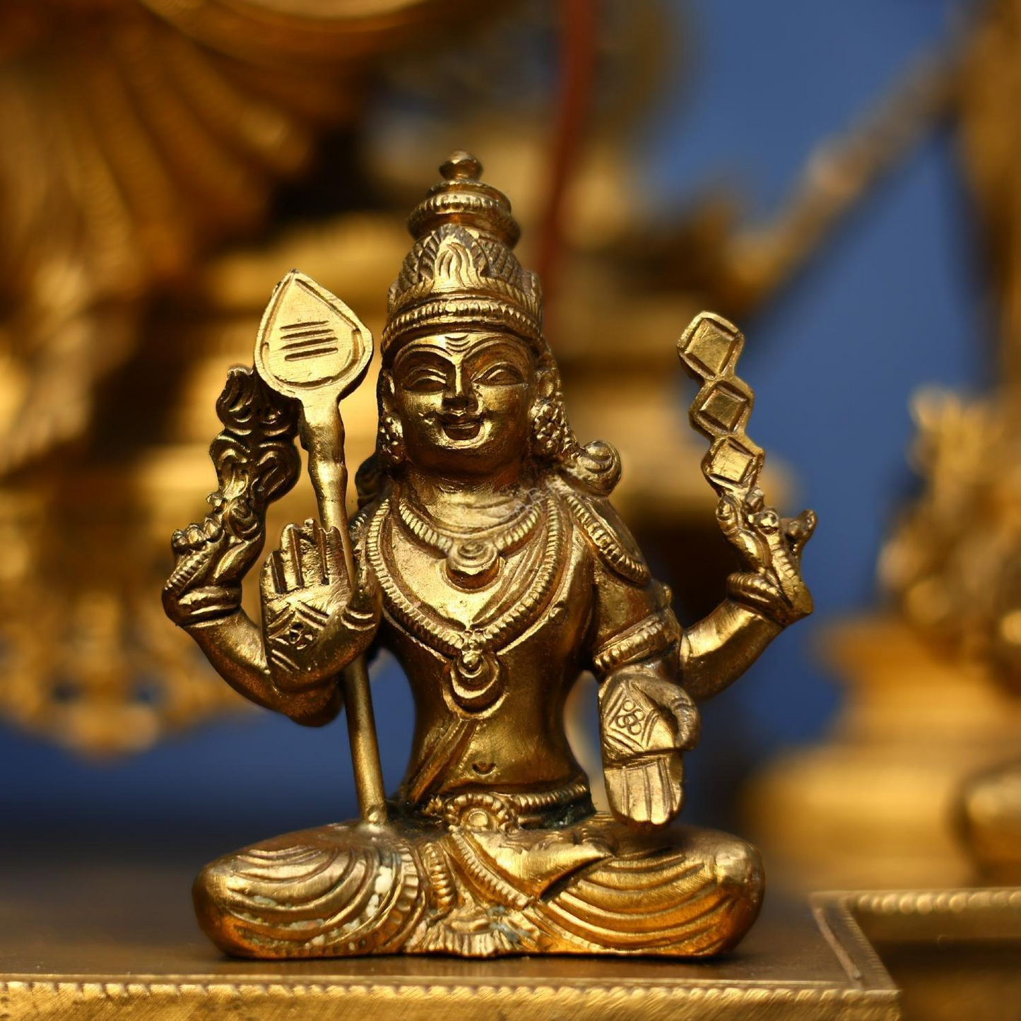 Brassaura® Brass Lalita Devi Tripura Sundari Darbar Idol | 23 Inches | 36 Kg | Hindu Goddess Statue for Home Temple, Puja Room & Spiritual Décor