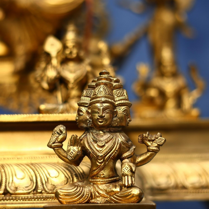 Brassaura® Brass Lalita Devi Tripura Sundari Darbar Idol | 23 Inches | 36 Kg | Hindu Goddess Statue for Home Temple, Puja Room & Spiritual Décor