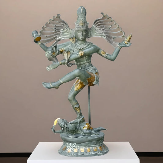 Brassaura™ Brass Nataraj Statue | Height 58 Inches & Weight 85 Kgs