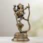 Brass Black Patina Work Ganesha Idol for Home and Decor Weight 1.8 Kg Height 23 cm