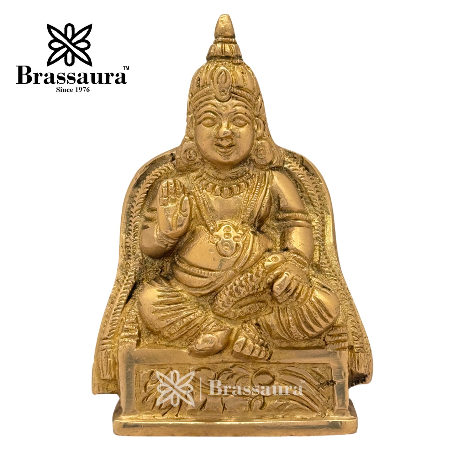 Brass Kuber Idol for Home and Decor Weight .850 Kg Height 12 cm