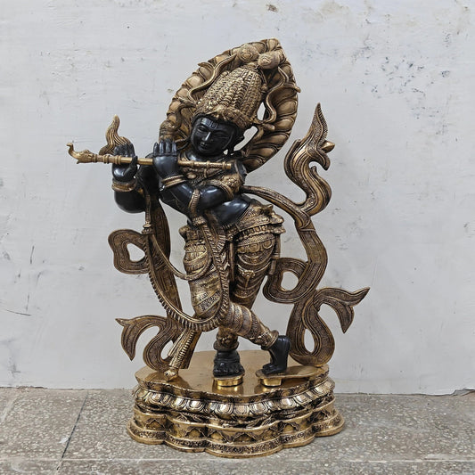 Brass Classic Krishna Weight 30 Kg And Height 36 Inch