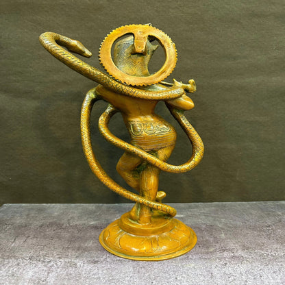 Brass Krishna Playing Flute Weight 5.1 Kg