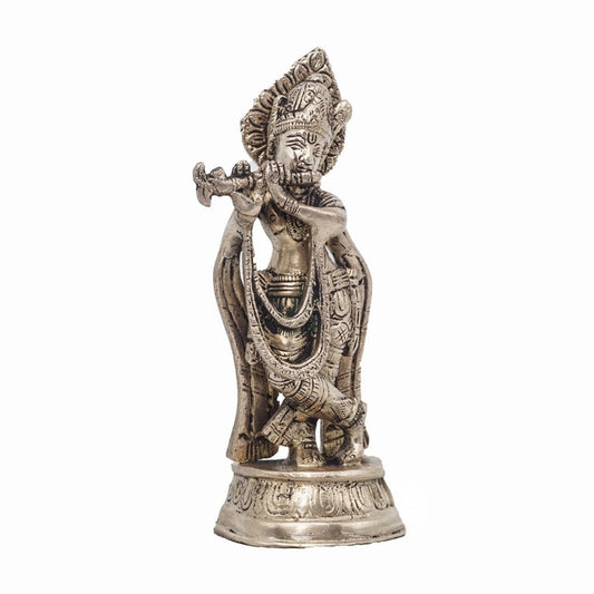 Brass Krishna Weight 0.48 Kg And Height 5.5 Inch