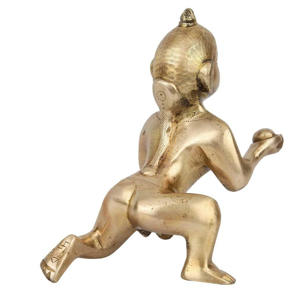 Brass Bal Gopal Weight 1.6 Kg And Height 7 Inch
