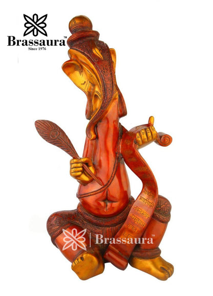 Brass Modern Ganesha Statue For Home Decor Weight 13.8 Kg And Height 24 Inch