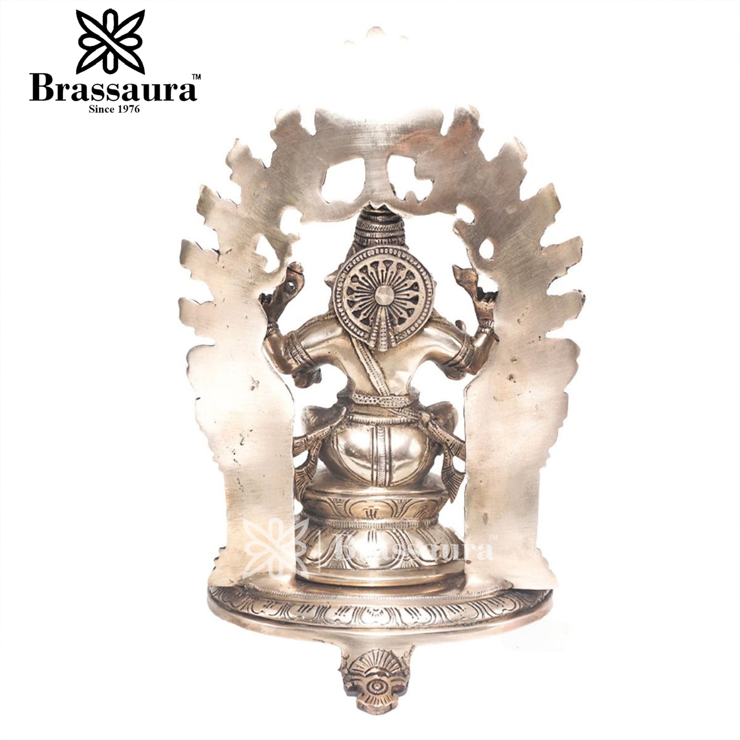 Brass Ganesha Statue For Home Decor And Gift Item Weight 4.3 Kg And Height 12 Inches