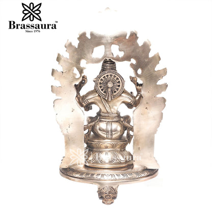 Brass Ganesha Statue For Home Decor And Gift Item Weight 4.3 Kg And Height 12 Inches