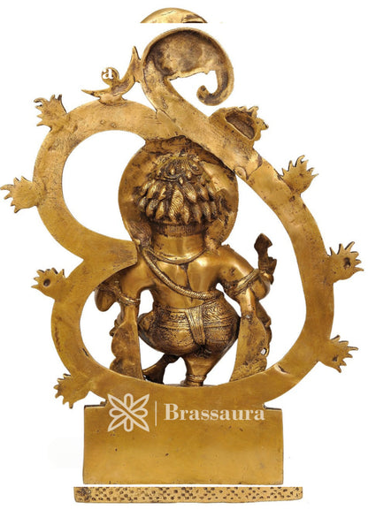 Brass Ganesha Statue For Home Decor And Gift Item Weight 8 Kg And Height 16 Inch