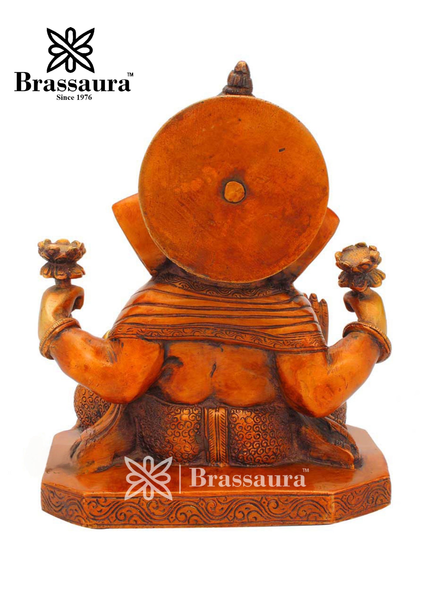 Brass Ganesha Statue For Home Decor Weight 5 Kg And Height 9 Inch