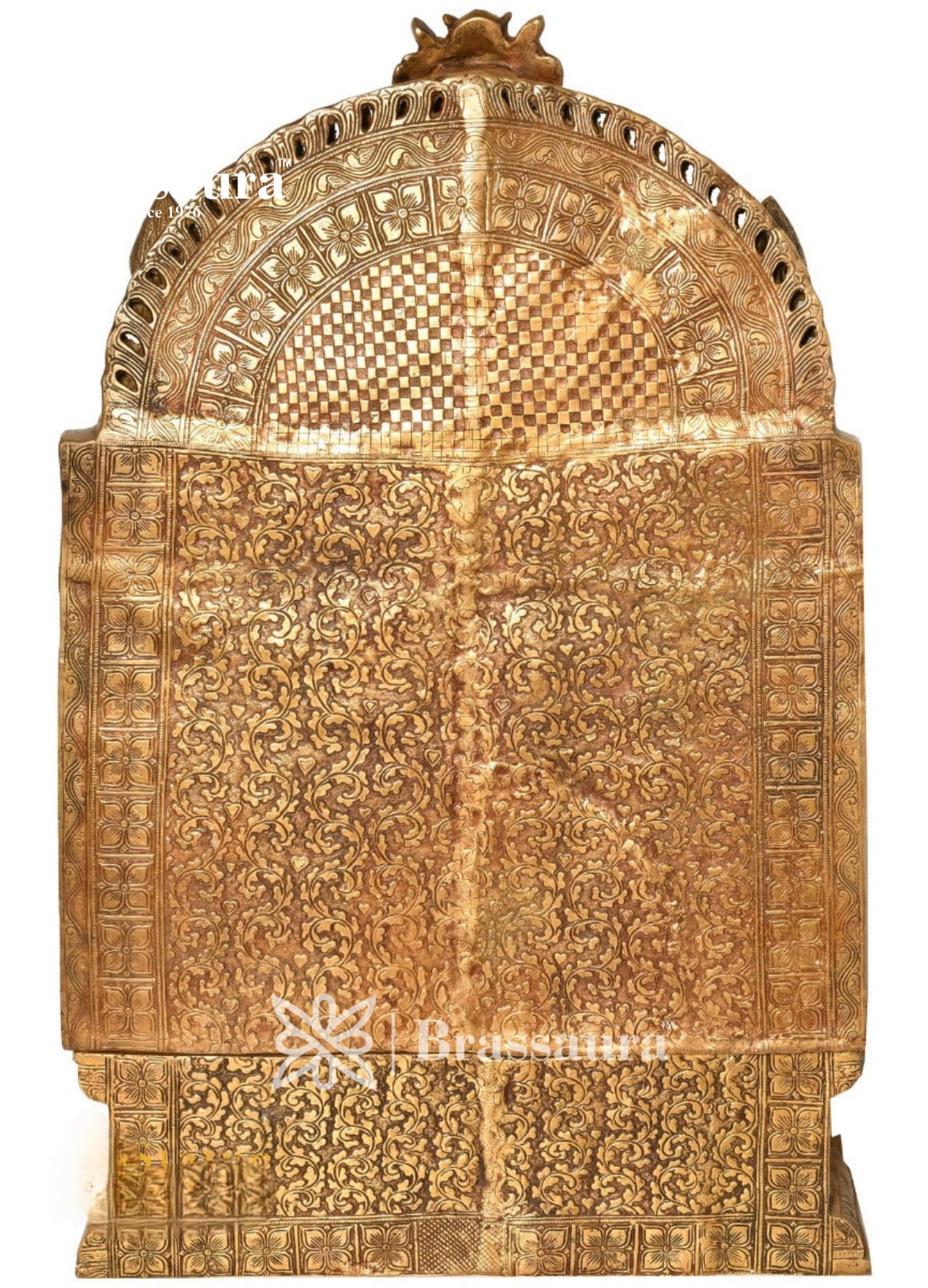 Brassaura™ Brass Ganesha Statue for Home Decor | Weight 82 Kgs | Height 33 Inches