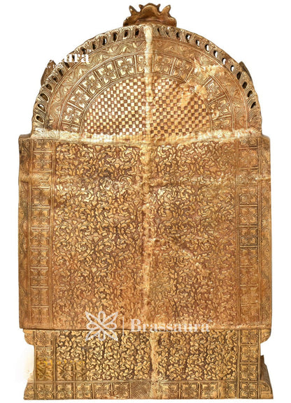 Brassaura™ Brass Ganesha Statue for Home Decor | Weight 82 Kgs | Height 33 Inches
