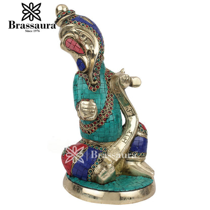 Brass Ganesha Statue For Home Decor And Gift Item Weight 4.5 Kg And Height 12 Inch