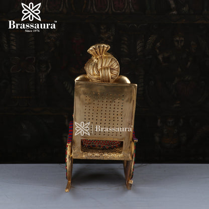 Brassaura™ Brass Ganesha Idol for Home and Decor | Weight 12.5 Kgs | Height 17 Inches