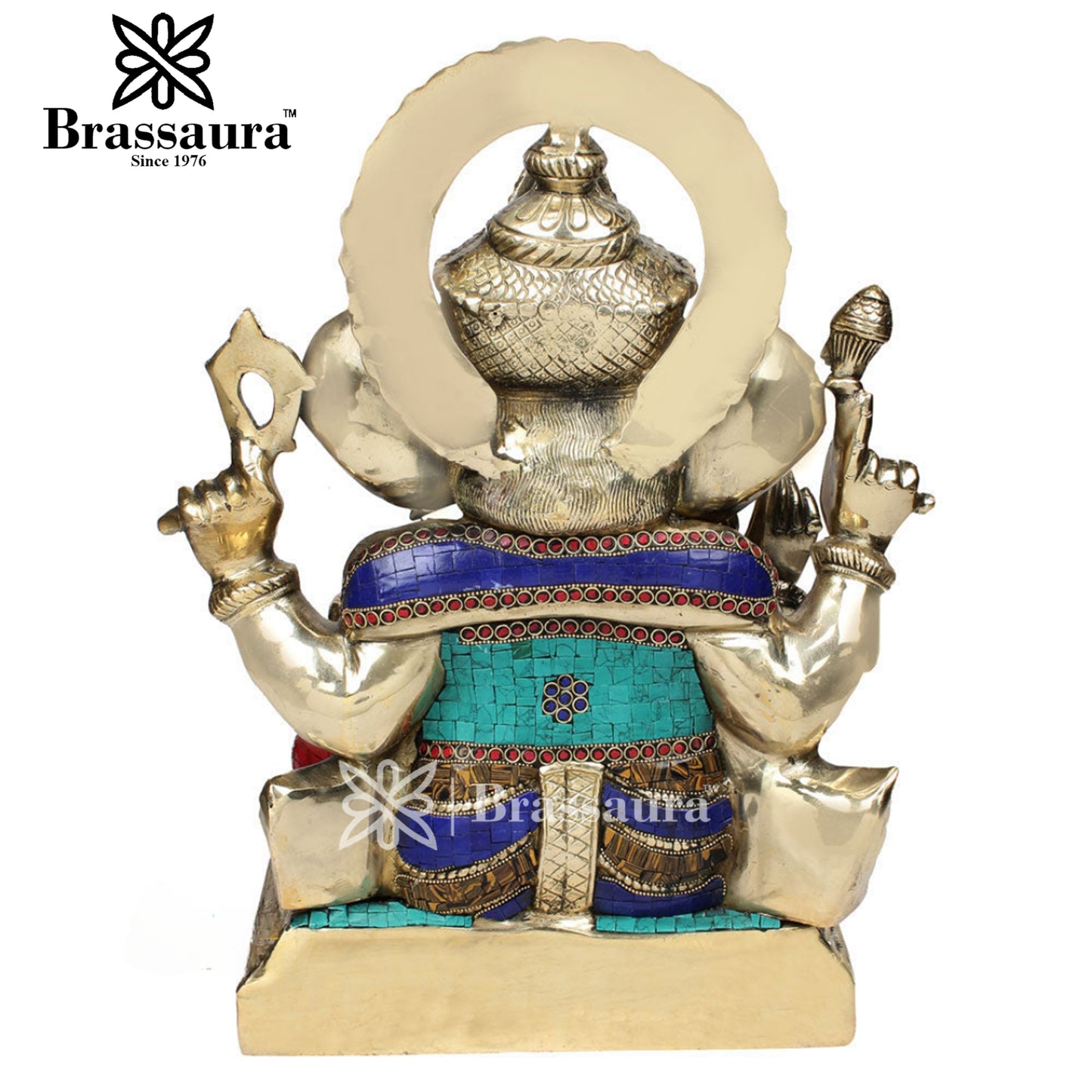 Brass Ganesha Statue For Home Decor And Gift Item Weight 23 Kg And Height 19 Inch