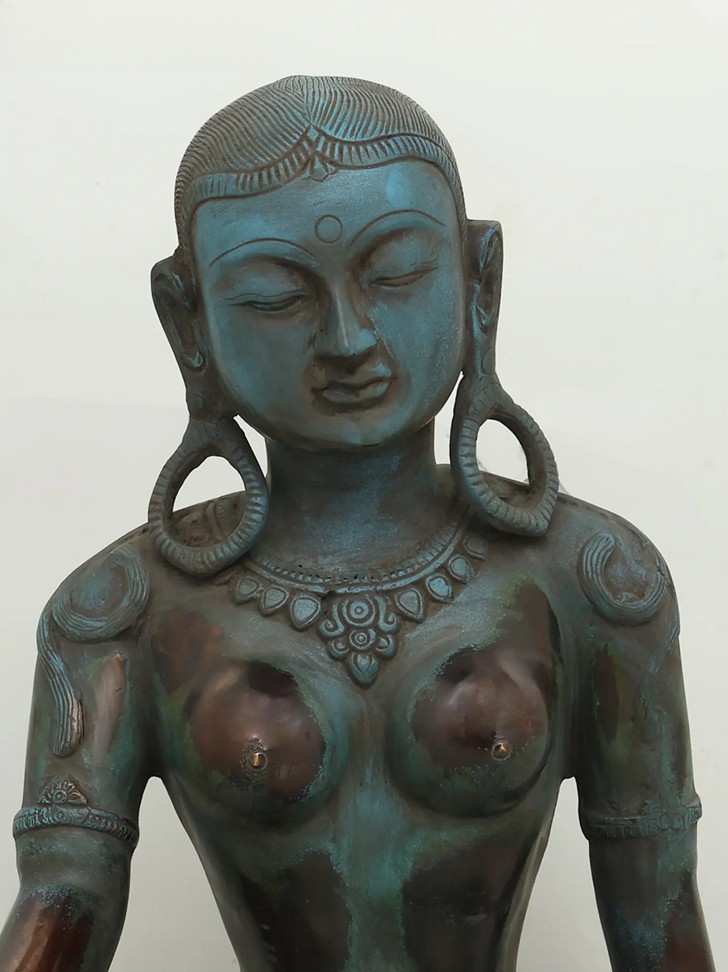 Brassaura® Brass Goddess Parvati Statue | Height 18.5 Inches & Weight 15.19 kg
