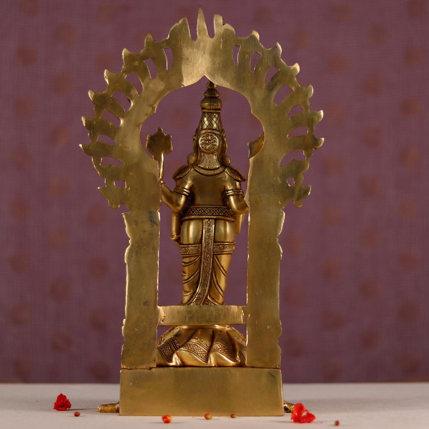 Brassaura® Lord Tirupati Balaji (Venkateshwar) on Tortoise Base in Pure Brass | Height 17 Inches