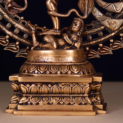 ANTIQUE BRASS NATARAJ MURTI HEIGHT 27 INCHES