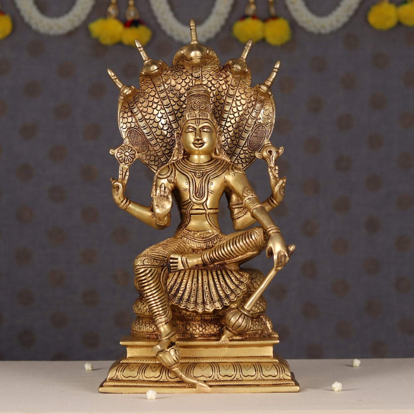 BRASS NARAYAN MURTI HEIGHT 16 INCH