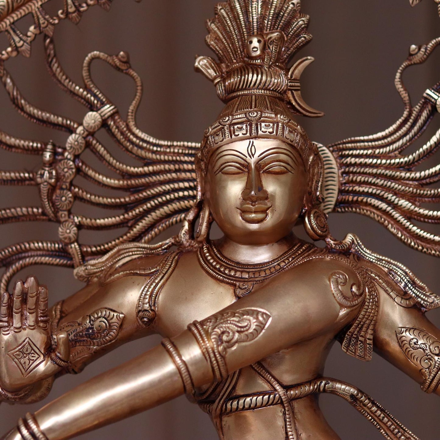 LARGE SIZE BRASS NATARAJ IDOL HEIGHT 37 INCHES