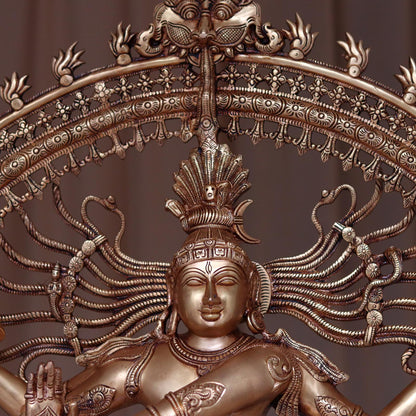 LARGE SIZE BRASS NATARAJ IDOL HEIGHT 37 INCHES