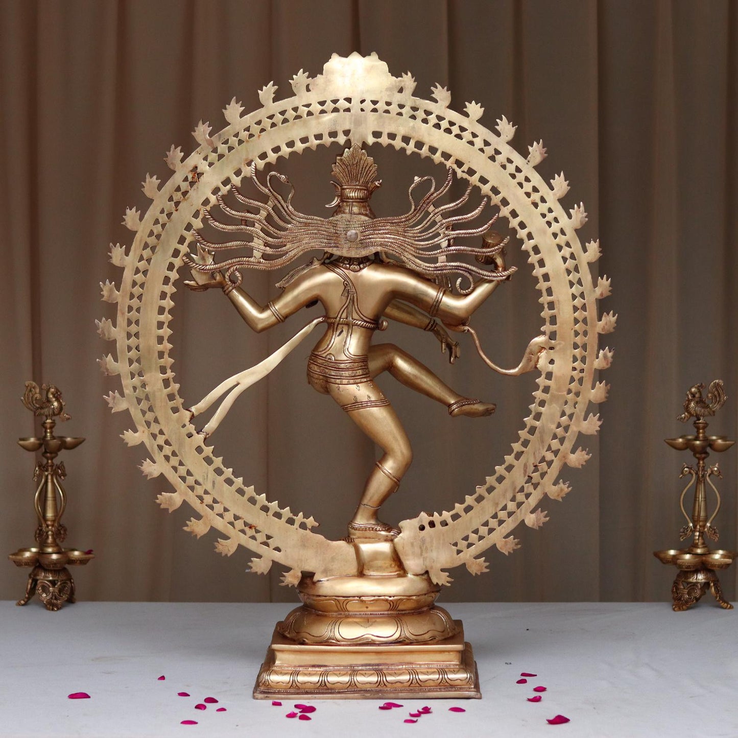 LARGE SIZE BRASS NATARAJ IDOL HEIGHT 37 INCHES