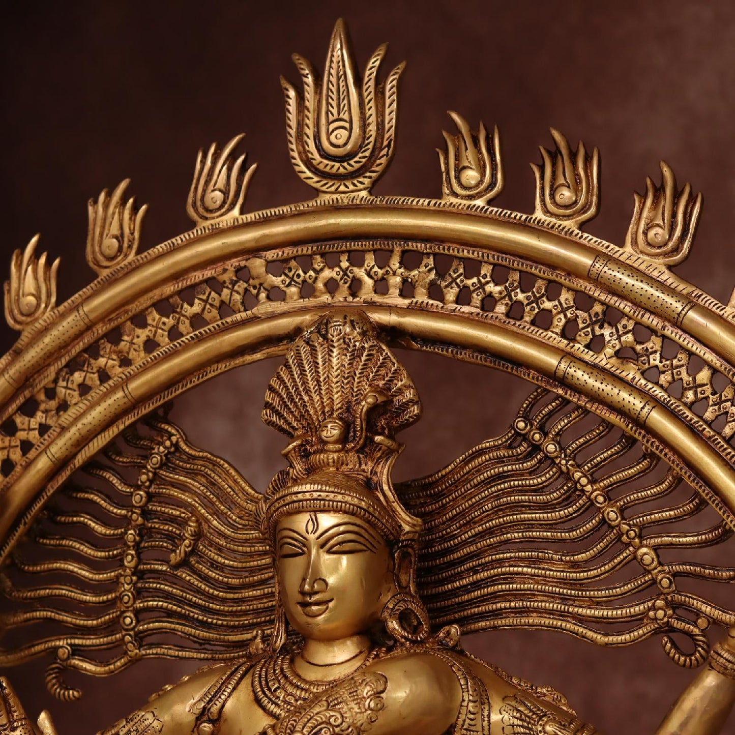 BIG BRASS NATARAJA MURTI HEIGHT 41 INCHES