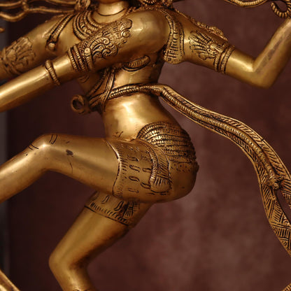BIG BRASS NATARAJA MURTI HEIGHT 41 INCHES