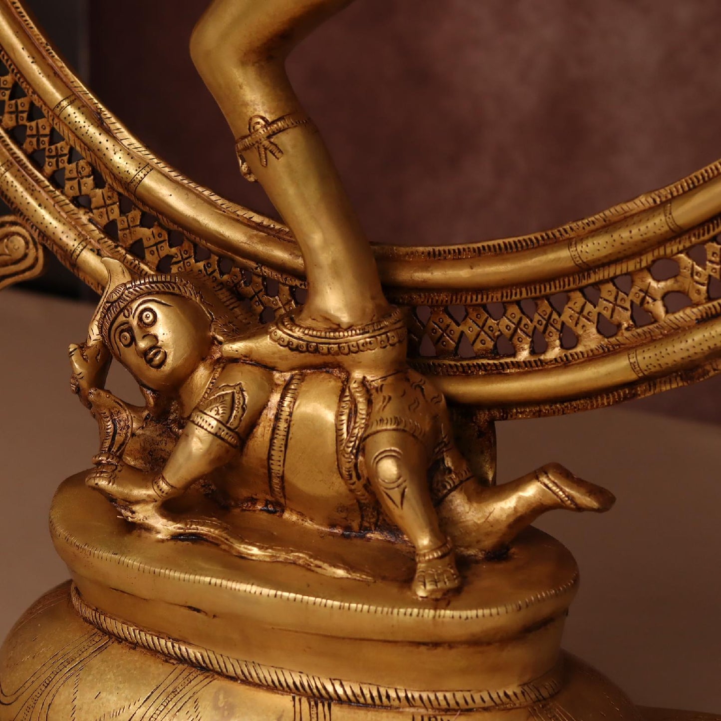 BIG BRASS NATARAJA MURTI HEIGHT 41 INCHES