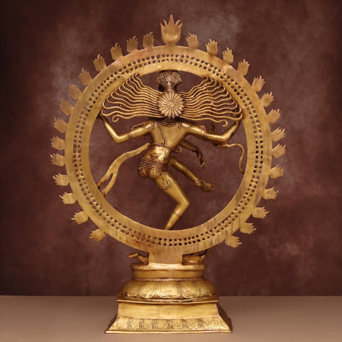 BIG BRASS NATARAJA MURTI HEIGHT 41 INCHES
