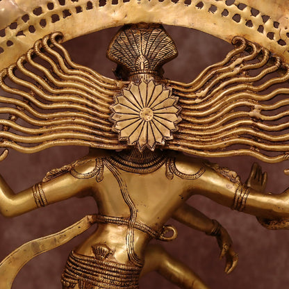 BIG BRASS NATARAJA MURTI HEIGHT 41 INCHES