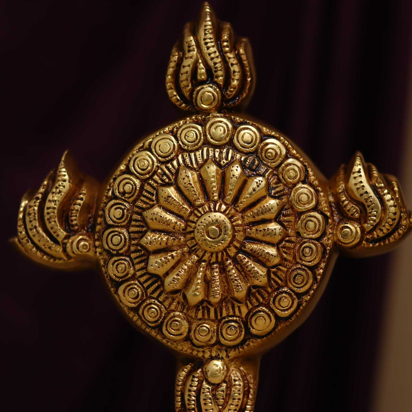 Brassaura® Wall Hanging Tirupati Balaji Idol in Pure Brass | Height 16 Inches