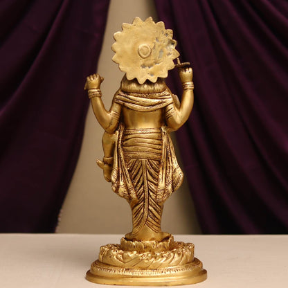 BRASS LAXMI NARAYAN MURTI HEIGHT 16 INCHES