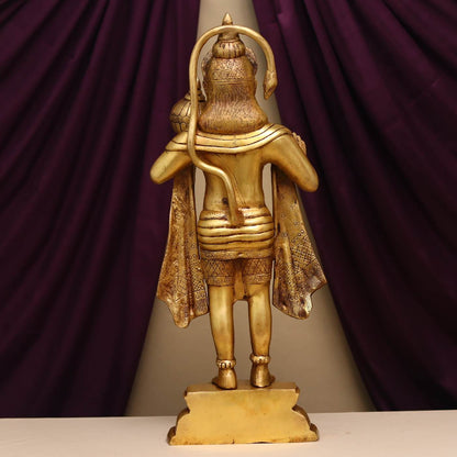 BRASS HANUMAN IDOL HEIGHT 27 INCHES