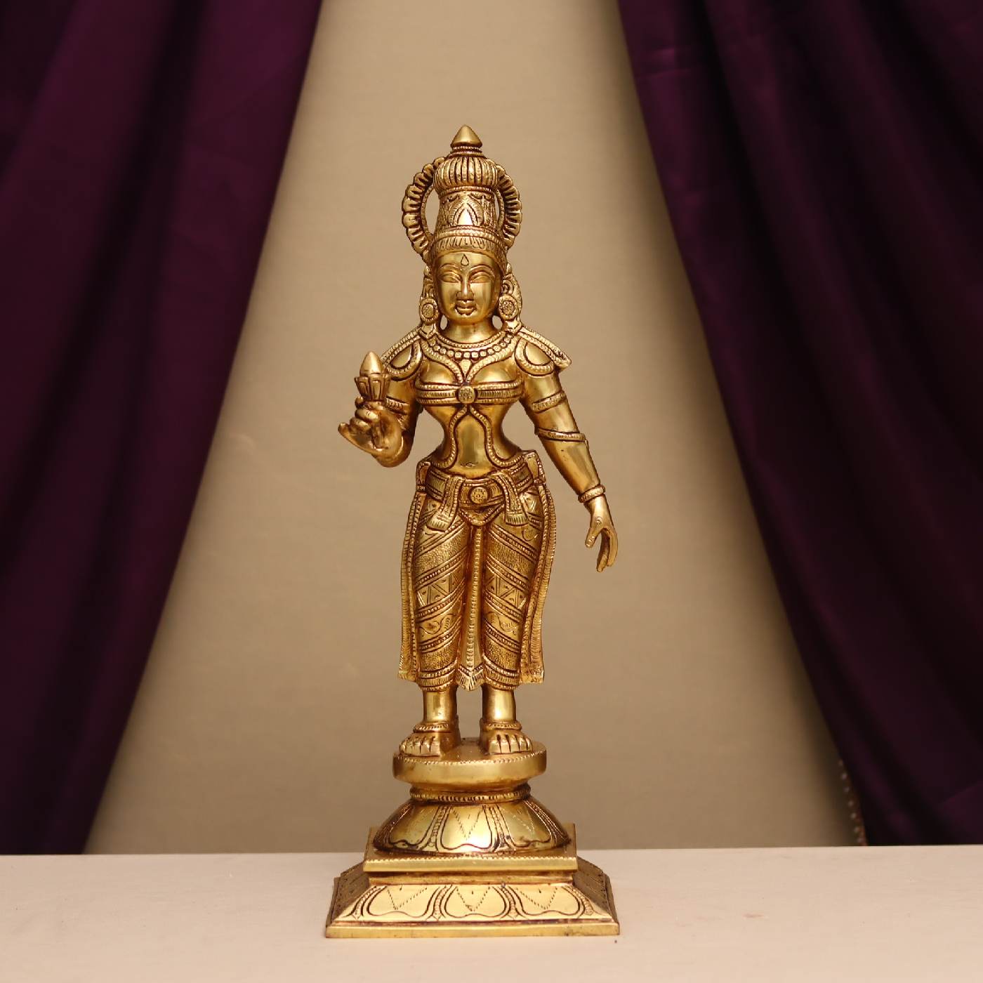 पीतल की राम दरबार मूर्ति, ऊंचाई 23 इंच